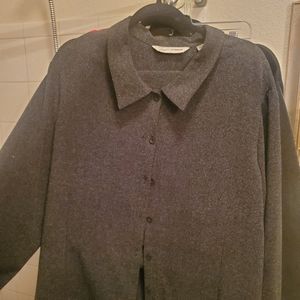 Avenue  Soft Style ColleStone Gray/Black Skirt Set